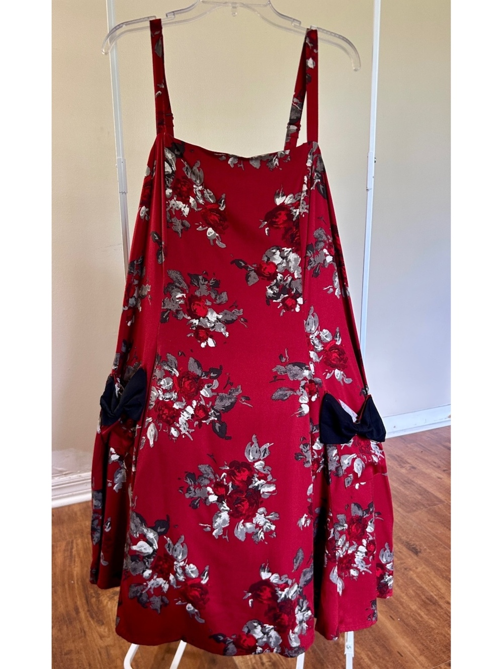 NWT Torrid Retro Bow Pocket Fit Flare Bryne Floral Red Sz 20